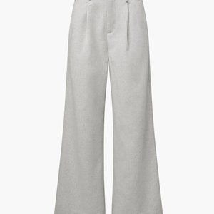 We Wore What Gray trousers